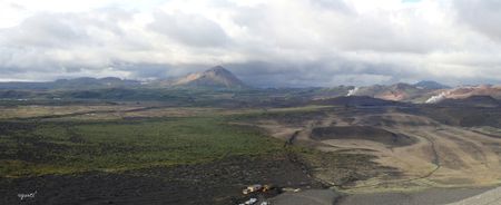 PANORAMICA DEL HVERFJALL CRATER  –  NORD D’ISLANDIA – VOLTANS DEL LLAC MYVATN