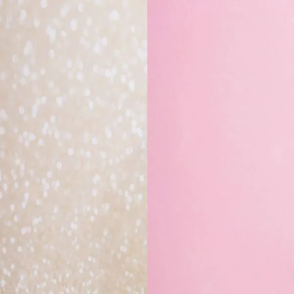Círculo mitad color champagne claro mitad rosa