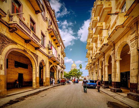 Unique architecture of Havana, Cuba, featuring a blend of colonial, art deco, and modern styles, creating a truly one-of-a-kind urban landscape