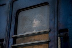 La ciudad de Lviv en Ucrania fue utilizada como refugio o tránsito para las miles de personas que huyen de los bombardeos en las ciudades ucranianas. Marzo 2022.
